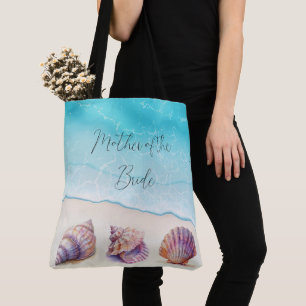 Elegant Beach Wedding Seashells Pearls Nautical Tasche