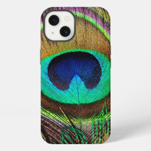 Elegant Beautiful Jewel Colored Peacock Feathers iPhone Hülle