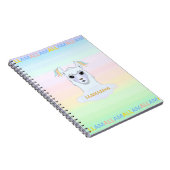 Elegant & Beautiful Lama Notizblock (Rechte Seite)