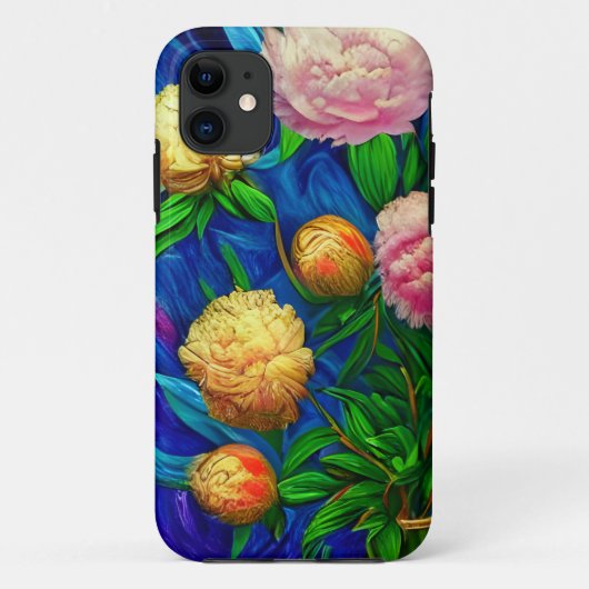 Elegant Beautiful Peony Collection Case-Mate iPhone Hülle (Rückseite)