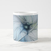 Elegant Beauty Modern Abstract Fractal Art Flower Jumbo-Tasse (Vorderseite)