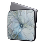 Elegant Beauty Modern Abstract Fractal Art Flower Laptopschutzhülle (Vorderseite Links)