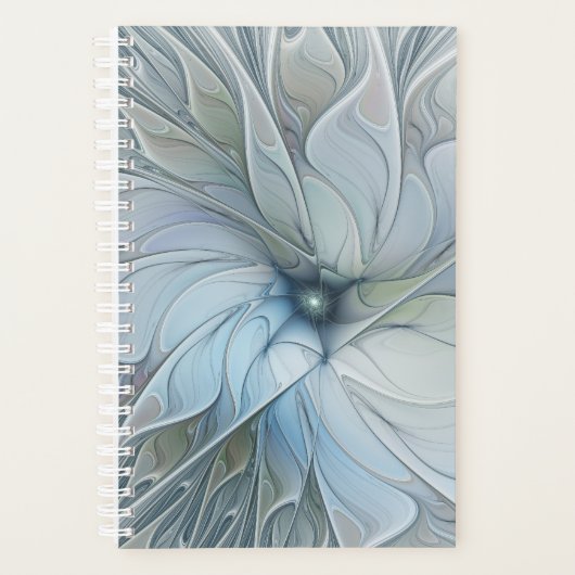 Elegant Beauty Modern Abstract Fractal Art Flower Planer (Vorderseite)