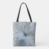 Elegant Beauty Modern Abstract Fractal Art Flower Tasche (Rückseite)