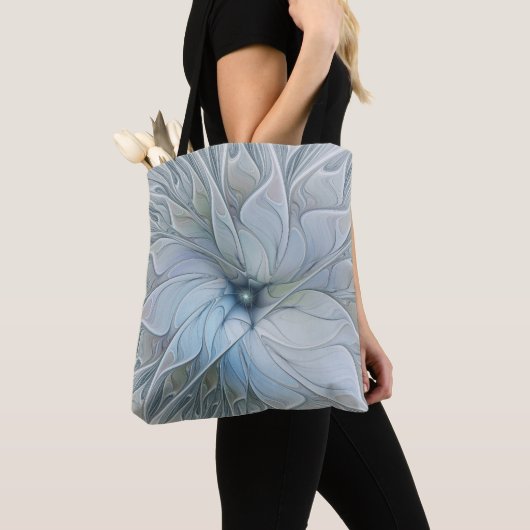 Elegant Beauty Modern Abstract Fractal Art Flower Tasche (Von Nahem)