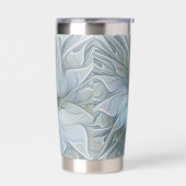 Elegant Beauty Modern Abstract Fractal Art Flower Thermobecher (Links)