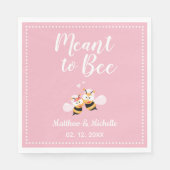 Elegant bedeutet, rosa Hochzeitsfeier zu sein Serviette (Vorderseite)