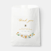 Elegant Bee and Daisies Brautparty Gevor Geschenktütchen (Vorderseite)