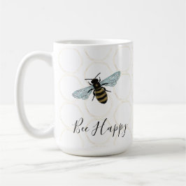Elegant Bee Happy Gold Honeycomb Kaffeetasse