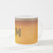 Elegant Beer Monogram Christmas party Mattglastasse (VorderseiteRechts)