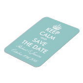 Elegant behalten Ruhe speichern Sie den Datums-Mag Magnet (Linke Seite)