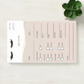 Elegant beige and gold Lash Client Post-it® Notes Post-it Klebezettel (Büro)