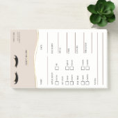 Elegant beige and gold Lash Client  Post-it® Notes Post-it Klebezettel (Büro)