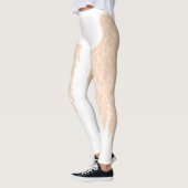 Elegant Beige Angel Wings Leggings (Links)