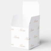 Elegant, beige, benutzerdefinierter Skriptname Tex Geschenkschachtel (Geöffnet)