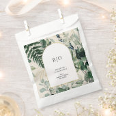 Elegant Beige Botanische Blätter Hochzeit danke Geschenktütchen (Ausgeschnitten)