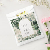 Elegant Beige Botanische Blätter Hochzeit danke Geschenktütchen (Versiegelt)
