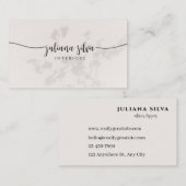 Elegant Beige Business Card Visitenkarte (Vorne/Hinten)