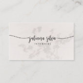 Elegant Beige Business Card Visitenkarte (Vorderseite)