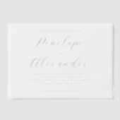 Elegant Beige Calligraphy Pergament Einladungen (Vorderseite)