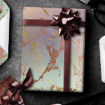 Elegant Beige Marble | Minze Sage Green Rose Gold Geschenkpapier<br><div class="desc">Ideal für Heimwerkerarbeiten, Geschenkverpackungen und Deko-Möbel! Ein ausgeklügeltes femininines Design mit einer modernen, kupfergrünen Marmorstruktur in einer wunderschönen, mutierten ombre-Imitaten aus metallischer Bronze, Rose Gold und minzgrüne Palette mit Goldfolie. Dieser handbemalte Farbverlauf fügt den perfekten Pop der Farbe hinzu. Aus der Kollektion "Modern Watercolor Marbles" zeichnet sich dieses Design durch...</div>
