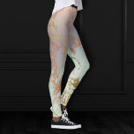 Elegant Beige Marble | Minze Sage Green Rose Gold Leggings<br><div class="desc">Ein ausgeklügeltes femininines Design mit einer modernen, kupfergrünen Marmorstruktur in einer wunderschönen, mutierten ombre-Imitaten aus metallischer Bronze, Rose Gold und minzgrüne Palette mit Goldfolie. Dieser handbemalte Farbverlauf fügt den perfekten Pop der Farbe hinzu. Aus der Kollektion "Modern Watercolor Marbles" zeichnet sich dieses Design durch abstrakte flüssige Wirbel aus, die ein...</div>