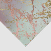 Elegant Beige Marble | Minze Sage Green Rose Gold Seidenpapier (Ausschnitt)