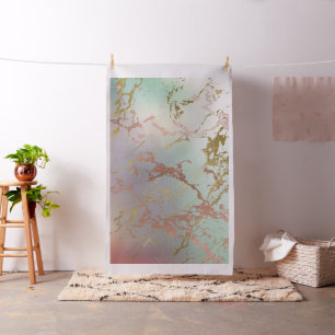 Elegant Beige Marble   Minze Sage Green Rose Gold Stoff