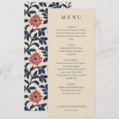 Elegant Beige Menu Template Menükarte (Vorne/Hinten)