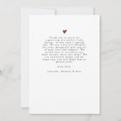 Elegant Beige Modern 4 Photo Collage Baby Shower Dankeskarte (Rückseite)