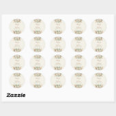 Elegant Beige Pampas Grass Wedding Sticker (Blatt)