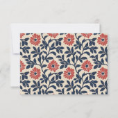 Elegant Beige RSVP Card Karte (Rückseite)