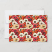 Elegant Beige RSVP Card Karte (Rückseite)