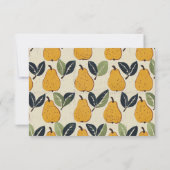 Elegant Beige RSVP Card Karte (Rückseite)