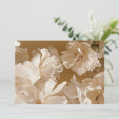 Elegant Beige Tulips. spring aesthetic Dankeskarte (Stehend Vorderseite)