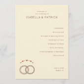 Elegant Beige Wedding Rings Programm (Vorderseite)