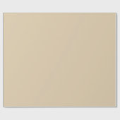 Elegant Beige Wrapping Paper Roll Geschenkpapier (Flach)