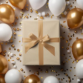 Elegant Beige Wrapping Paper Roll Geschenkpapier