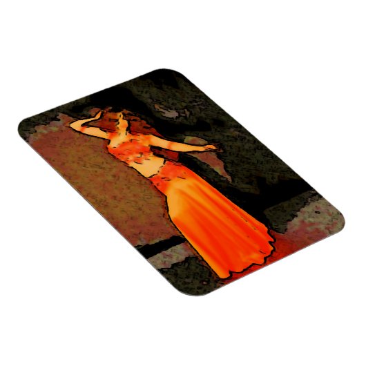 Elegant Bellydancer Magnet (Rechte Seite)