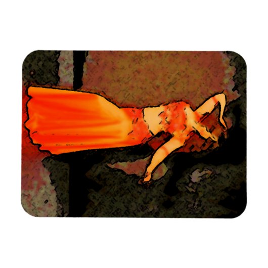 Elegant Bellydancer Magnet (Horizontal)