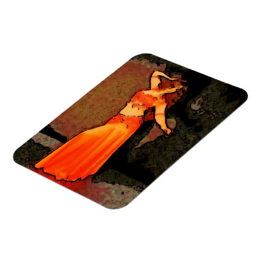Elegant Bellydancer Magnet (Linke Seite)