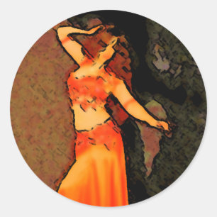 Elegant Bellydancer Sticker