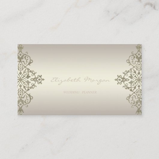 Elegant Beruflich charmantes Licht, Spitzen Visitenkarte (Vorderseite)