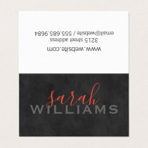 Elegant Beruflich Cursive / Grau Visitenkarten