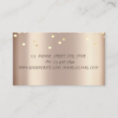 Elegant Beruflich Diamonds Dark Red Lotus Visitenkarte (Rückseite)