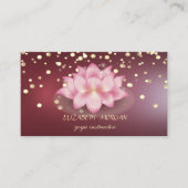 Elegant Beruflich Diamonds Dark Red Lotus Visitenkarte (Vorderseite)