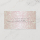 Elegant Beruflich Glittery Bokeh Visitenkarte (Rückseite)