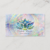 Elegant Beruflich, Gold Circles Lotus Opal Visitenkarte (Vorderseite)