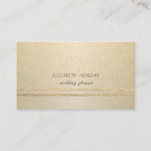 Elegant, Beruflich, Gold Confetti Visitenkarte