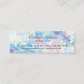 Elegant Beruflich Hearts Holographic OpaL Gold Treuekarte (Rückseite)